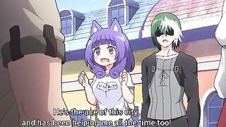 Immoral Guild (uncensored ecchi) 8 - Busty catgirl tied up and squirted all over