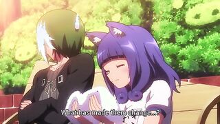 Immoral Guild (uncensored ecchi) 8 - Busty catgirl tied up and squirted all over