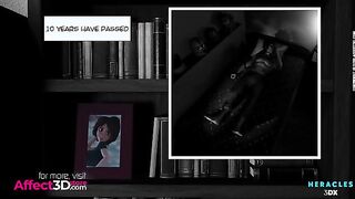 Aunt Cass sucks a futanari cock and gets fucked in her mature trimmed pussy