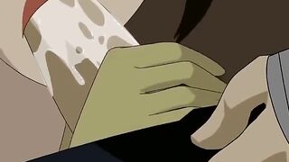 X-Men Kitty sucks Avalanche's dick and gets a cartoon facial
