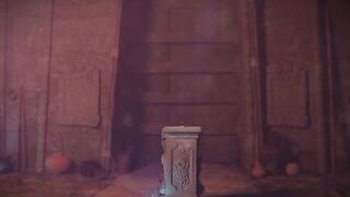 Gatekeeper 1-3 (4K) - Lara Croft gives a giant monster cock a blowjob