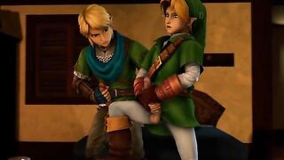 Link gets his gay ass fucked by another 3D animated Link