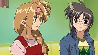 Triangle Heart 4 - Horny hentai girl fingers her wet pussy in shower