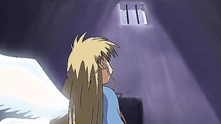 Triangle Heart 4 - Horny hentai girl fingers her wet pussy in shower