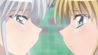 Triangle Heart 5 - Hentai yuri angel girls have passionate sex