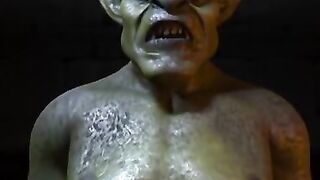 Bride of the Goblin - Chained up anime princess fucked by big orc cock