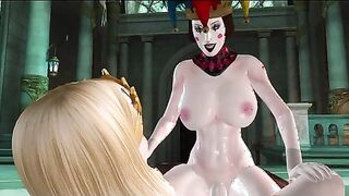 Court jester is fucking this other slut in the castle