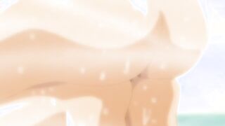 Hentai Elf Cutie walking naked in the forest seduced by a horny ninja intent on suckling n