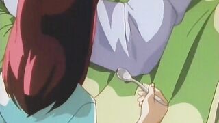 Andromaid 1 - Anime slave maid gets chained, her nipples pierced and then big booby fucked