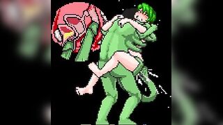 Video game babe gets fucked by all sorts of monsters and beasts