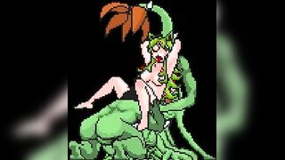Video game babe gets fucked by all sorts of monsters and beasts