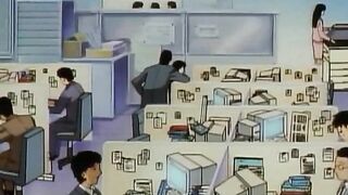 Office Affairs - Hot hentai sex with the secretary in the office bathroom