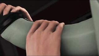 Girl gets Special delivery by android futa with huge cock