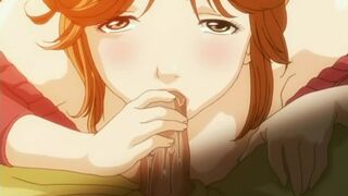 Horny hentai housewife gets herny thinking about cheating on her husband