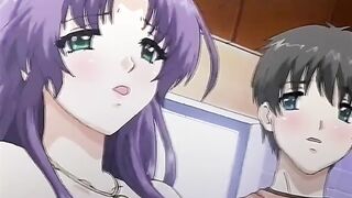 Beautiful Sisters 2 - Busty anime girl gets fucked in kitchen when sister walks in