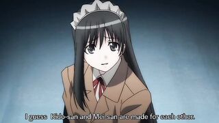 Shinshou Genmukan 1 - Hentai maid ass fucks yuri friend with strapon