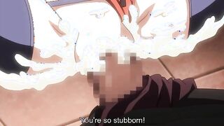 Kuroinu 3 - Busty redhead gets fucked in her tight hentai pussy while comrades watch