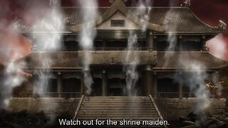Kuroinu 3 - Busty redhead gets fucked in her tight hentai pussy while comrades watch
