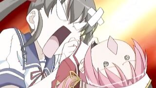 Jiburiru: The Devil Angel 2 ep4 - Horny angel is DPed by demon tentacles while hentai lesb