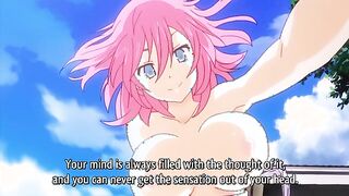 Rance Quest for Hikari 3 - Swimsuit girl gives a rough handjob and public fuck