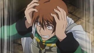 Rance Quest for Hikari 3 - Swimsuit girl gives a rough handjob and public fuck