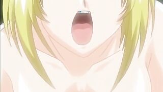 Blackmailed 2 ep3 - Cute hentai redhead services a group of cocks with her mouth and panti