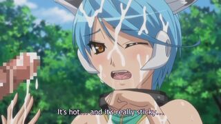 Evil Woman Executive 1 - Furry doggirl gets fucked with a big hentai cock down her throat
