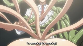 Hell Knight Ingrid 2 - Busty hentai slave is fucked by monsters while evil guests watch he