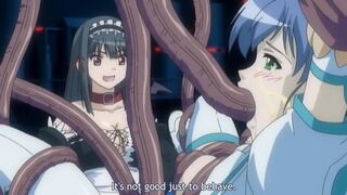 Jiburiru: The Devil Angel 3 ep1 - Cute maid gets all her holes plugged by an hentai demon