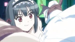 Jiburiru: The Devil Angel 3 ep1 - Cute maid gets all her holes plugged by an hentai demon