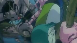 Demon Beast Resurrection 1 - Tentacle monster chokes warrior babe while banging her hentai
