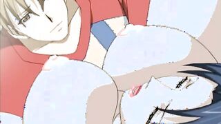 Pervy guy fucks his aunt's asshole while she screams - taboo hentai
