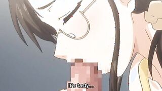 Horny guy can't get enough of that busty hentai milf pussy