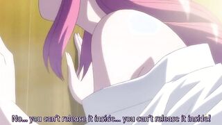 Inyouchuu Etsu 1 - Busty redhead catgirl gets her tasty asshole fucked by hentai tentacle
