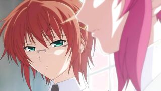 Inyouchuu Etsu 1 - Busty redhead catgirl gets her tasty asshole fucked by hentai tentacle