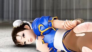 Chun Li is captured, chained and then fucked with toys