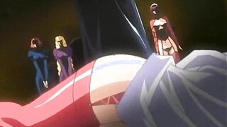 Sadistic succubus chains slave to chair and milks her huge tits
