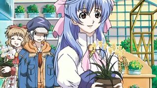 Angelium 1 - Muscled swimmer gets a handjob when she sees his hentai boner