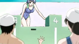 Angelium 1 - Muscled swimmer gets a handjob when she sees his hentai boner