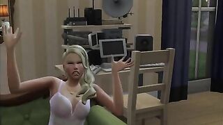 WŚCIEKLIZNA RABIES 1 [The Sims 4] - Threesome group fuck