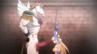 Brain Jacker 1 - Horse alien fucks a busty blonde princess with his huge horse cock