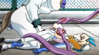 Brain Jacker 1 - Horse alien fucks a busty blonde princess with his huge horse cock