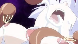 Jiburiru: The Devil Angel 3 ep2 - Angel gets her pussy, mouth, and ass filled with demon t