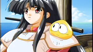 Sexy anime girls get all their holes probed by demon tentacles