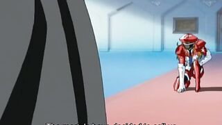 Demons with big tongues bang the holes of fighter girls with big anime cocks