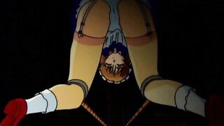 Tied up maiden gets used like fuck slave in dirty dungeon