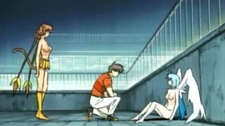 Boundary Between Dream and Reality 3 - Warrior defeats harpy and fucks catgirl and angel