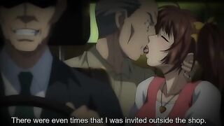 Hentai stripper gets her mouth pussy fucked roughly in the club