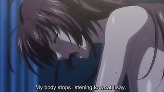 Hentai stripper gets her mouth pussy fucked roughly in the club