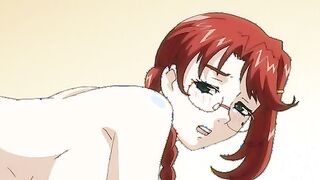 Exploding Tits Bomb 2 - Busty redheaded wife gets her holes fucked by dirty old hentai men